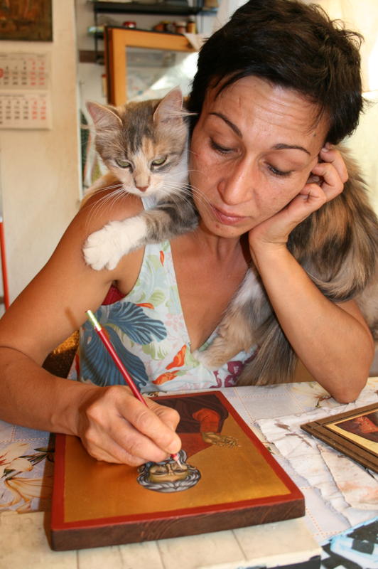 Marchela Dimitrova in her&nbsp;studio
