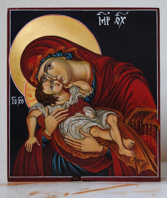 Theotokos Eleusa by Marchela Dimitrova